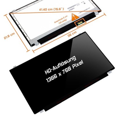 15,6'' LED Display glossy passend für Acer Aspire E15 ES1-512-C96H WXGA HD