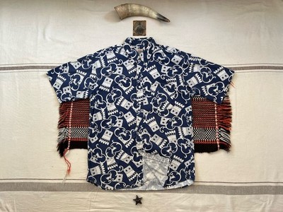 LVC Shirt L Made Japan Levi's Vintage Clothing Rare 1993 Short Sleeve Indigo 47''
