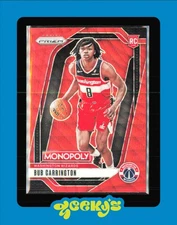 2024-25 Panini Prizm Monopoly Bub Carrington RC #87 Ruby Wave Prizm Wizards
