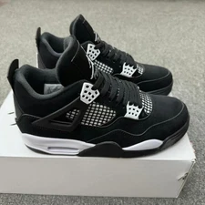 Jordan 4 Retro "White thunder" Men's Mid Top Basketball Shoes US Size 7-12