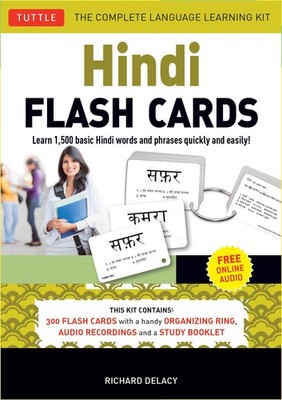 Hindi Flash Cards Kit: Learn 1,500 basic Hindi words and phrases quickly and eas