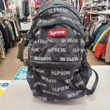 SUPREME Backpack Black Total Pattern Condition B Used