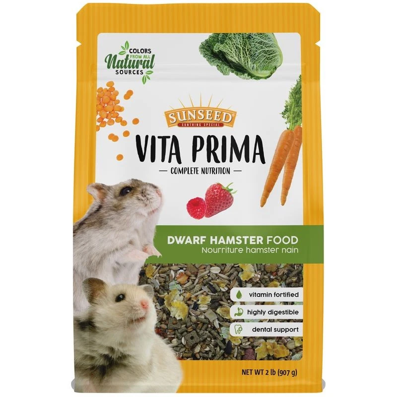 VITAKRAFT SUNSEED Sunseed Vita Prima Dwarf Hamster Food 2 lb