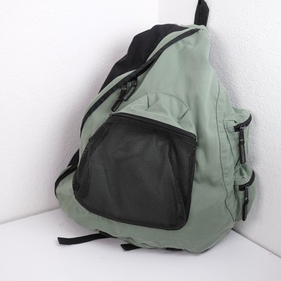 Vtg GAP 2001 Sling Bag Y2K Single Strap Crossbody Shoulder Backpack Green