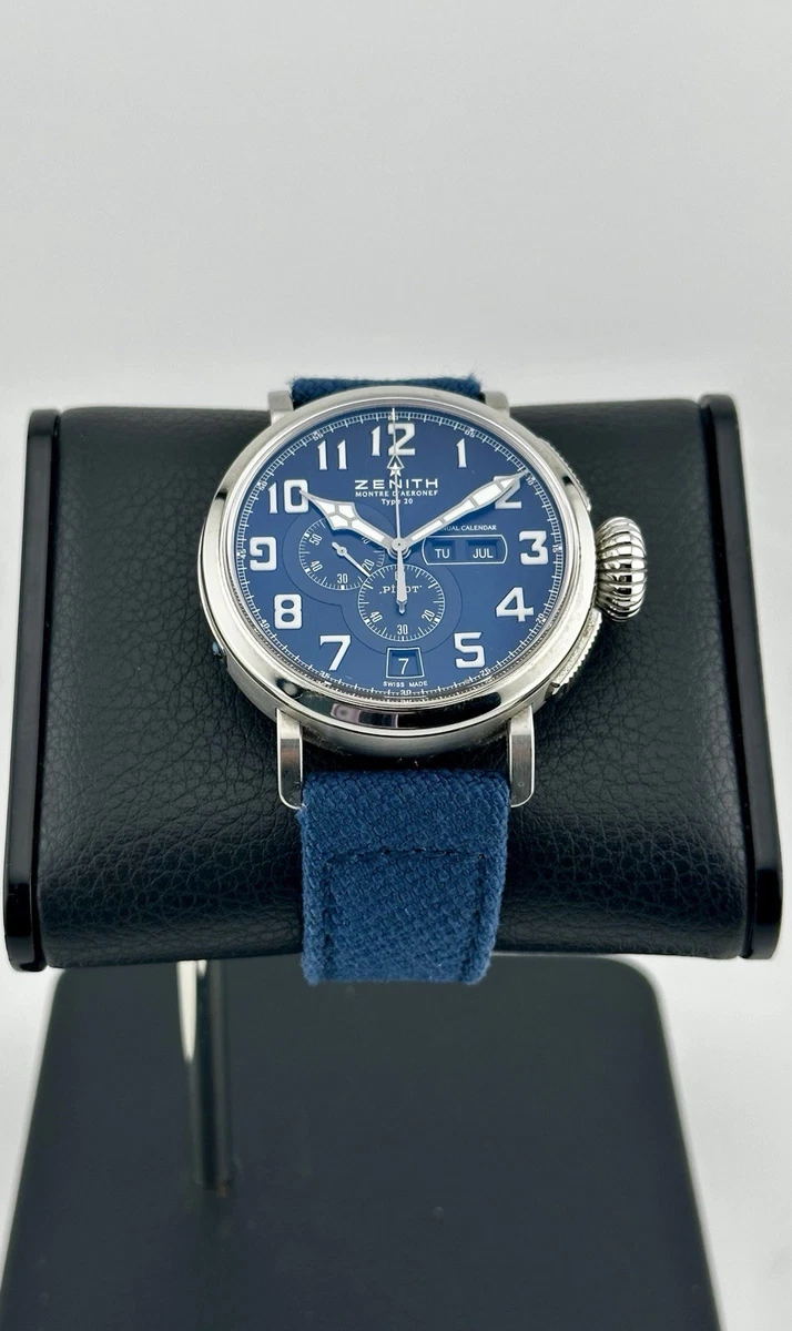 ZENITH Pilot Montre d'Aeronef Type 20 Annual Calendar 03.2430.4054 48mm COMPLETE