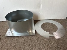 DuraVent All-Fuel Chimney 6" to 8" Attic Insulation Shield 6DP-IS w/ Collar