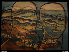 francis picabia t�tes paysage surreal landscape faces abstract modernist portrai