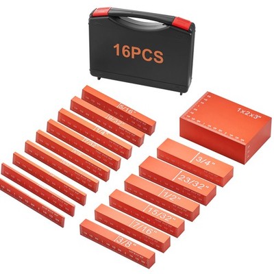 Uimoso 16-Piece Precision Setup Bars for Woodworking Height Adjustment