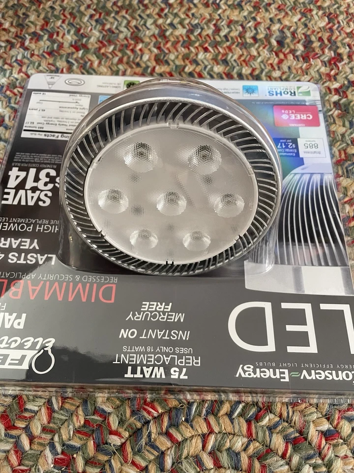 Feit Eletric Led Dimmable 75 Watt Replacement Bulb New - Image 2 of 2