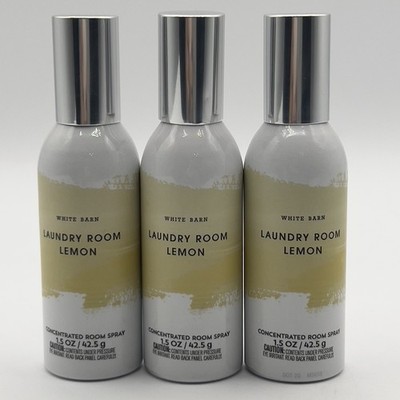 3 Bath & Body Works Laundry Room Lemon Concentrated Room Spray Air Freshener
