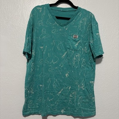 ROCKSMITH MEN`S T-SHIRT SIZE: XL Y2K Gravure Naked Explicit Content Nude Lady