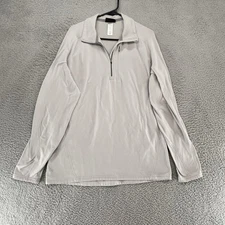 Patagonia Base Layer Mens XL Gray Quarter Zip Long Sleeve Thermal Waffle