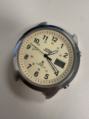 National Geographic Dakota Atomic Radio Controlled Watch Runs, No Band