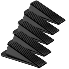 Crosize 5 Pack Door Stoppers for Bottom of Door, Premium Rubber Door Stops, S...