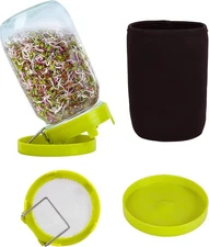 Sprouting Kit Sprouts Growing 34oz Wide 3.74 x 6.7 x 3 inches, Green 