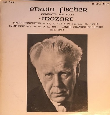 Edwin Fischer - Piano Concertos In E Flat K. 482  In C. Minor K 4 - G12170z