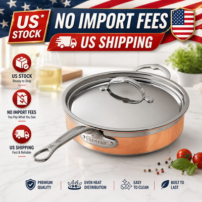 Hestan CopperBond 3.5-Qt Sauté Pan Induction Copper Stainless Oven Safe