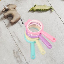 4 Pcs Toy Magnifying Glass Handheld Magnifier for Kids Elderly Reading