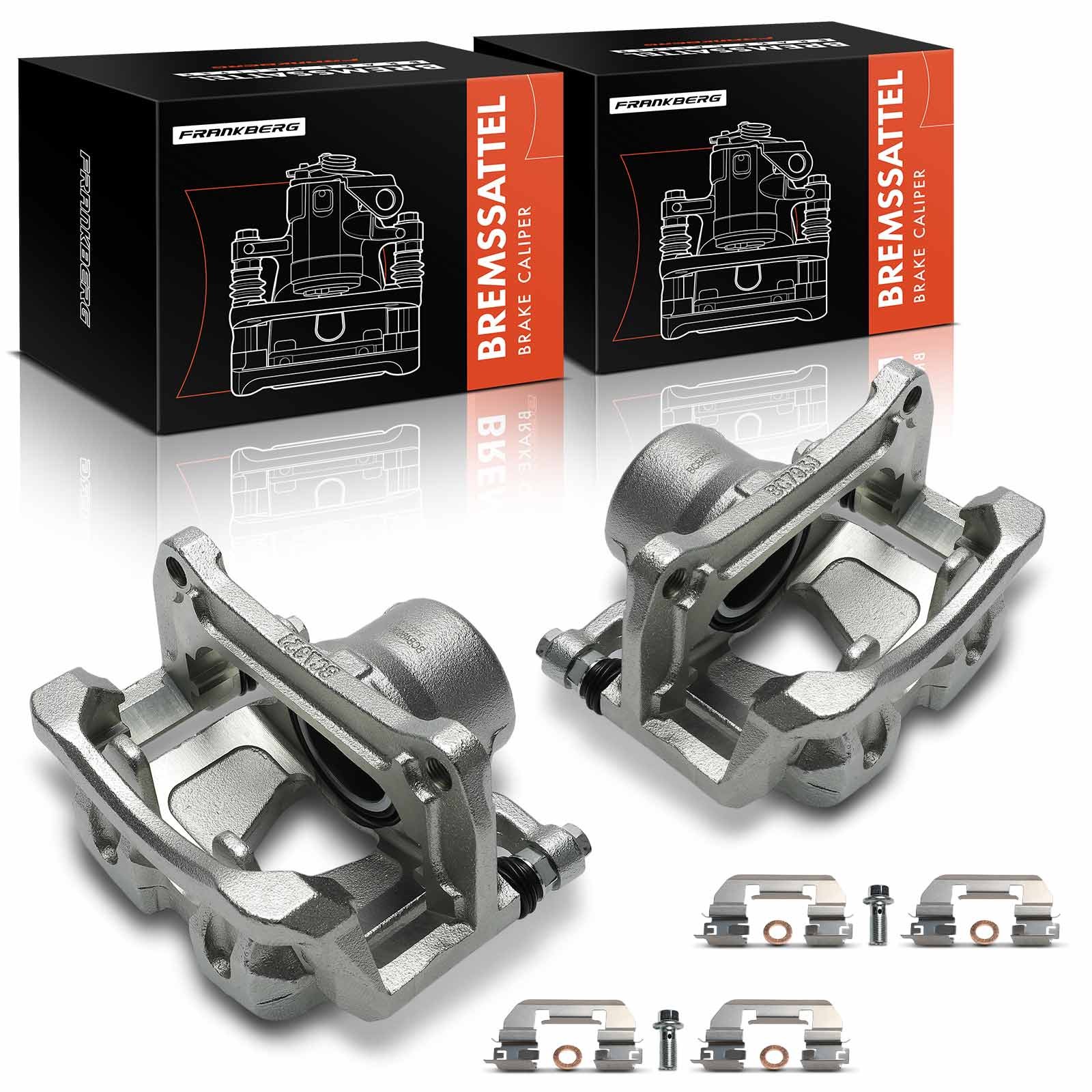 FRANKBERG 2x Brake Caliper With Bracket for Fiat 500X Jeep Renegade Front Side