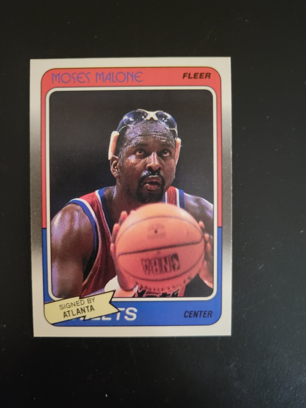 1988 89 Fleer Moses Malone card no. 118