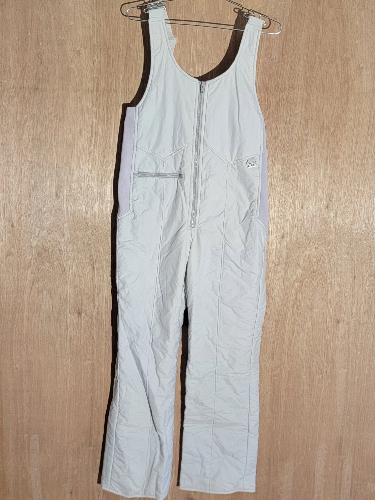USA Mr D snow ski bib womens size medium nylon outdoor gray