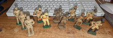 Grey Iron Toy Soldier Lot Some Rarities Egyptians Ethiopians Italians  Paratroo