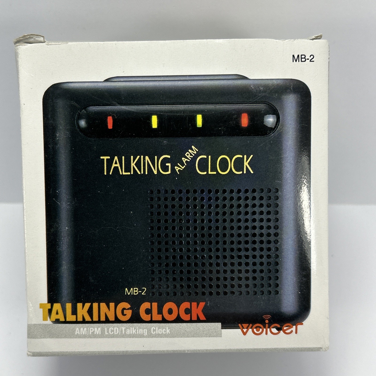 Vintage Voicer MB-2 Talking Alarm Clock AM/PM LCD Talking Clock New Open Box