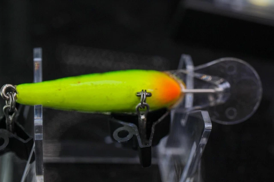 Cabela's Lee Sisson Tipo Señuelo, Color Tigre de Fuego PESCA VERDE NEÓN RAYAS CALIENTES Foto 3 de 4