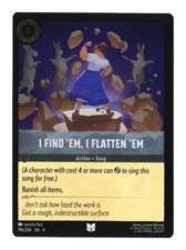 Disney Lorcana - 196 I Find 'Em, I Flatten 'Em - Ursula's Return - Cold Foil