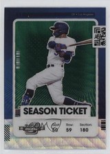 2021 Panini Contenders Season Ticket Optic Green Wave Prizm Mookie Betts 19am