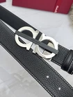 Salvatore Ferragamo Gancini Men's Reversible Leather Belt