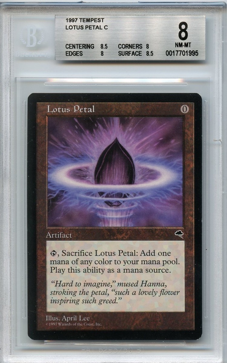 NM-MT BGS 8++ (8.5, 8, 8, 8.5) 1997 TEMPEST LOTUS PETAL | eBay