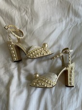 Jimmy Choo Sacaria 100 Pearl Wedding Shoes 35...