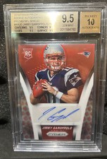 2014 Panini Prizm JIMMY GAROPPOLO Rookie Card Auto Red /25 - BGS 9.5 ICONIC RED