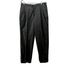 Brooks Brothers Brooksease Dress Pants Mens 35x31 Gray Pleated Front New Wool
