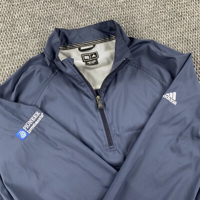 Adidas Clima Proof 1/4 Zip Pull Over Jacket Windbreaker XL