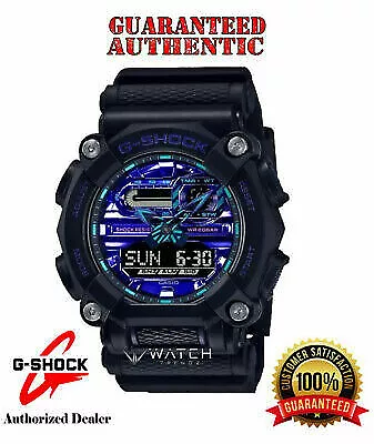 Casio G-Shock GA900VB-1A HEAVY DUTY Analog-Digital Blue Violet Accents Watch