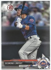 Desmond Lindsay New York Mets 2017 Bowman Draft Baseball
