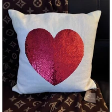 Rare ANKASA Linen "My Heart it's Yours " Decorative Pillow/ New With Tags