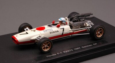 EBBRO 1/43 Honda RA273 1967 German GP #7 White Finished Product