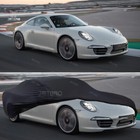 Black Soft Stain Stretch Waterproof Outdoor Car Cover For Porsche 911 Turbo 992
