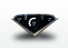 1955-1959 Chevy Truck Digital Dash Panel White Led Gauges Made In The Usa