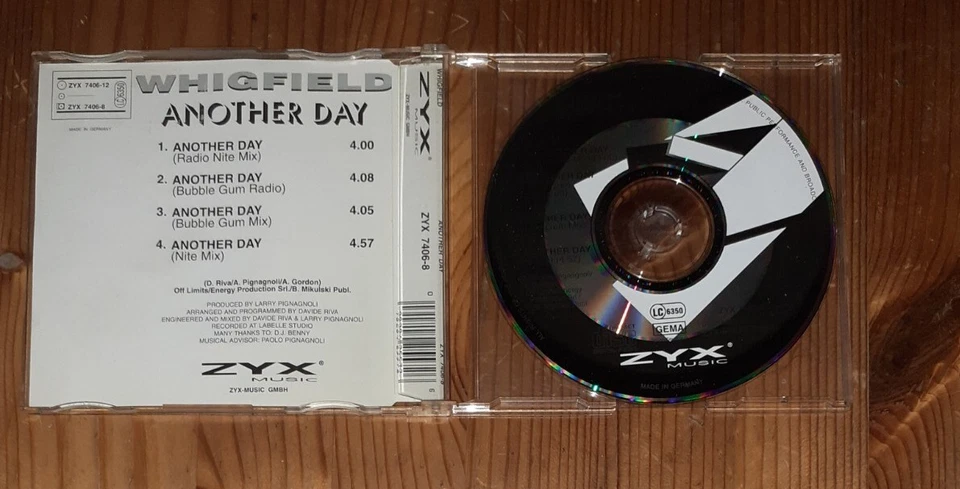 Whigfield-Another Day-4 Version auf Maxi-Single von 1995 - Bild 2 von 4