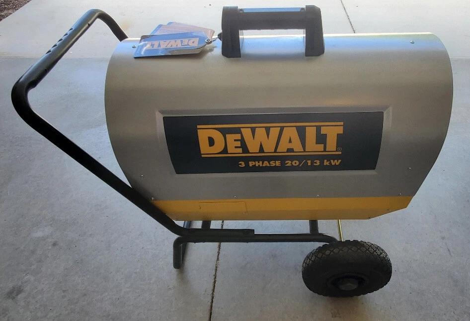 Calentador eléctrico portátil de aire forzado DeWALT 20kW 240V trifásico Foto 4 de 4