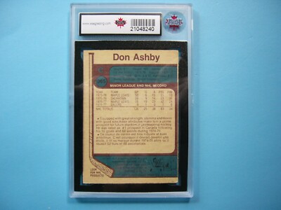 1977/78 O-PEE-CHEE NHL HOCKEY CARD 365 DON ASHBY ROOKIE RC EX AUTO