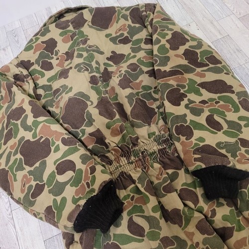 Men's Vintage Walls Green Brown Duck Camouflage Hunting Coveralls Size S - Picture 8 of 8