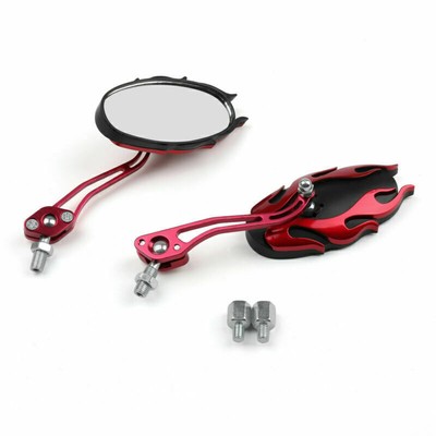 Universal Motorcycle Rearview Spiegel Rear View Mirror Spiegel 8mm10mm Red WW AH