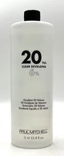 Paul Mitchell 20 Vol. Clear Developer 6% 33.8 oz