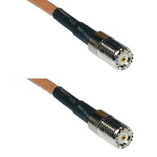 RG400 MINI UHF FEMALE to MINI UHF FEMALE RF Cable FAST-SHIP LOT