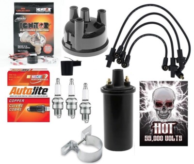 Electronic Ignition w/ Hot Coil & Tune up Kit Ford 4100, 4110, 4410, 4600, 4610 